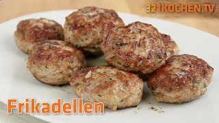 Saftige Frikadellen Fleischküchle Fleischpflanzerl Buletten einfach selber machen mit Rezept [upl. by Dolphin]