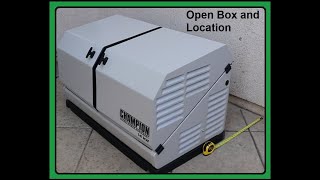 Unboxing and Locating Champion Generator Part 1 of 5 [upl. by Hgielsel]