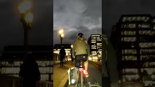 CycleAngry Cycling London Southwark Bridge on Thames river Dusk Time [upl. by Suzy]