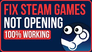 FIXED STEAM GAMES NOT LAUNCHING 2024  Fix Game Not Launching From Steam [upl. by Blader]