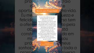 Mantra para prosperidade 💸🙌 sou abundancia dinheiro sucesso riqueza direcao digna [upl. by Lorilyn]