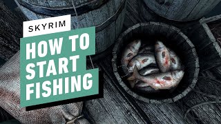 Skyrim How to Start Fishing [upl. by Yednarb576]