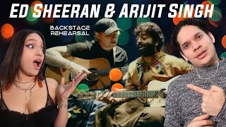 The WORLD needs more artists like them Waleska amp Efra react to Arijit Singh amp Ed Sheeran REHEARSALS [upl. by Emalee]