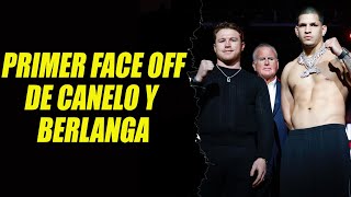 Canelo y Edgar Berlanga tuvieron su primer cara a cara [upl. by Stockmon]