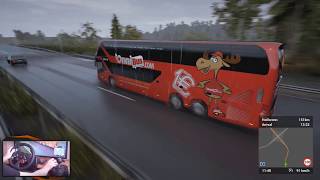 FERNBUS  RUTA CON LLUVIA AUTOBUS SKYLINER DE DOS PISOS  JMGAMER [upl. by Oribelle267]