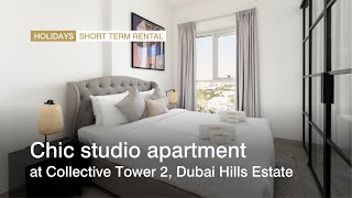 Chic studio apartment at Collective Tower 2 Dubai Hills Estate  haus amp haus [upl. by Jezabelle]