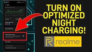 How to Turn ON Optimized Night Charging in Realme Phone  Realme UI 40 [upl. by Sladen]