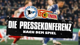 2 Runde DFBPokal Union Berlin Die Pressekonferenz nach dem Spiel [upl. by Stinson]