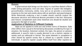 Stylistics  stylistics as Link between linguistics and literature complete notes [upl. by Essilem]