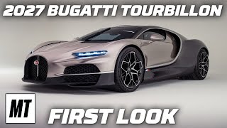 2027 Bugatti Tourbillon First Look The Chirons Successor Is a 1775HP PlugIn Hybrid  MotorTrend [upl. by Ayouqat204]