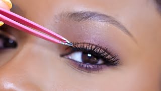 This lash tutorial will have you applying your false eyelashes PERFECTLY [upl. by Areis]