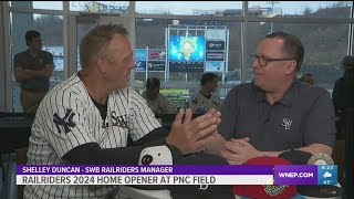 First Live Interview With SWB RailRiders Manager Shelley Duncan [upl. by Naerad409]