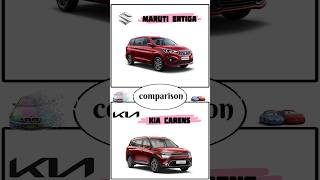 Maruti ertiga vs kia carens comparison shorts viralvideo automobile marutisuzuki kia [upl. by Ykcir830]