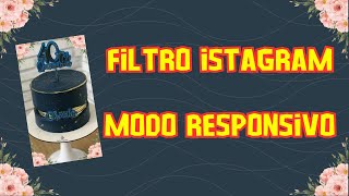 COMO FAZER FILTRO PARA INSTAGRAM MODO RESPONSIVO [upl. by Suravaj417]