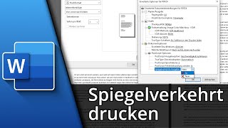 Word spiegelverkehrt drucken  Text spiegelverkehrt drucken ✅ Tutorial [upl. by Aisyram]