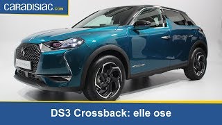 Présentation  DS 3 Crossback  elle ose [upl. by Enelie307]