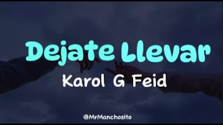 KAROL G Feid  Dejate Llevar Video Lyrics [upl. by Kier]