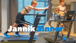 Jannik Sinner foot drills and court [upl. by Guenna]