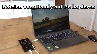 Dateien vom Handy auf PC übertragen Tutorial  Fotos und Daten auf den PC kopieren [upl. by Fern765]