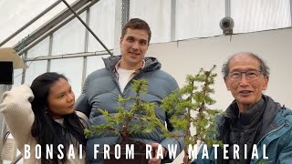 Making Bonsai From Raw Material with Bryon  Part One [upl. by Limbert]