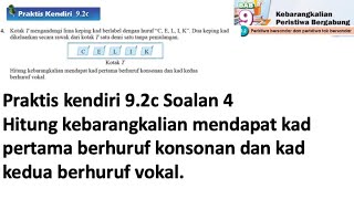 Praktis Kendiri 92c No 4  Matematik Tingkatan 4 Bab 9  Kebarangkalian peristiwa bergabung  Maths [upl. by Margaretta]