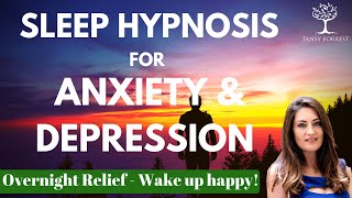 Sleep Hypnosis for Anxiety amp Depression Healing  Total Relaxation Meditation for Overnight Relief [upl. by Ecaroh]