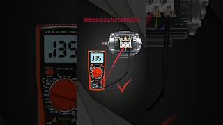 Multimeter 2 step test 3phase Motor electrical current [upl. by Aw]