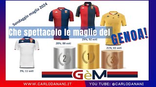 MAGLIE del GENOA che passione Il BOOM di vendite e la classifica di gradimento del POPOLO ROSSOBLU [upl. by Vijnas]