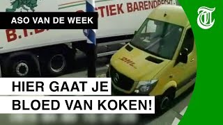 Schaamteloze actie pakketbezorger [upl. by Riplex708]