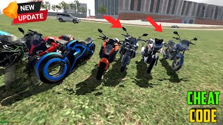 🤯 Super splendour or apache or all Indian bikes cheat code  Indian bikes driving 3d game [upl. by Kellina]