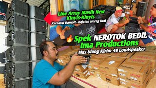 IMA unboxing 48 Loudspeaker Spek Nrotok Bedil Line array terbaru IMA production Ready [upl. by Sanborn]