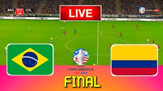 BRAZIL vs COLOMBIA  Copa America 2024 Final  Full Match All Goals  Live Football Match [upl. by Tcideneb]