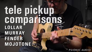 Tele Pickup Comparisons  Lollar  Murray  Fender  Mojotone [upl. by Matthia149]