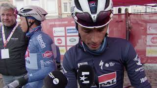 Julian Alaphilippe  Interview au départ  Kuurne  Bruxelles  Kuurne 2024 [upl. by Wheelwright]