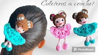 HERMOSOS coleteros en forma de muñecas  coleteros tejidos a crochet paso a paso [upl. by Marleen]