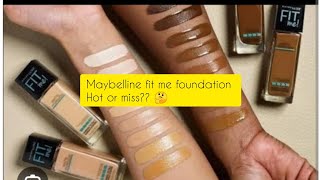 Best Foundation for Oily Skin  Maybelline fit me matte foundation [upl. by Drooff]