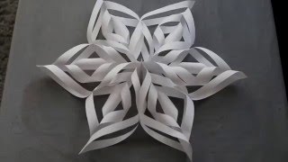 3D Paper Snowflakes DIY [upl. by Eciuqram]