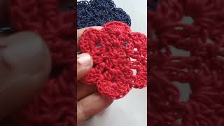 Crochet flower tutorial 🌸  part 13  shorts fyp [upl. by Nivlen865]