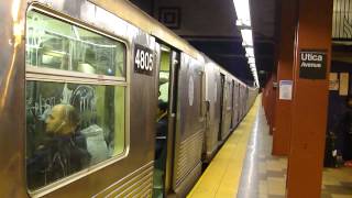 IND Fulton St Line R42 C Train at Utica Ave Euclid Ave Bound [upl. by Jimmy]