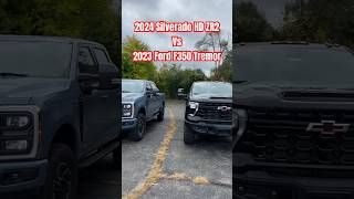 2024 Silverado HD ZR2 66l gas vs 2023 Ford F350 Tremor High output powerstroke 2023superduty [upl. by Blackman]