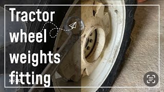 new holland 3030 tractor wheel weight fitting [upl. by Learrsi]