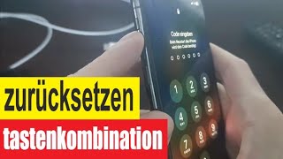 iPhone zurücksetzen tastenkombination [upl. by Ariuqahs]