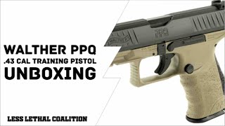 Umarex T4E Walther PPQ 43 Cal Unboxing waltherppq umarex [upl. by Asilanna]