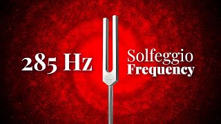 285 Hz Solfeggio Frequency  Tuning Fork  Heals amp Regenerates Tissues  Pure Tone [upl. by Gabriello]