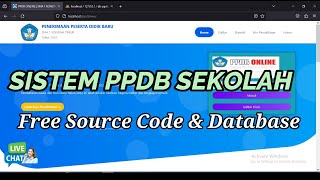 Source Code Sistem PPDB Sekolah  ppdb online  Website PPDB [upl. by Broeker]