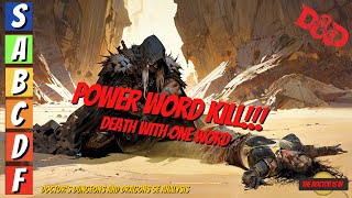 The Best Ways for Players and Dungeon Masters To Use POWER WORD KILL in Dungeons and Dragons dnd [upl. by Eldwon]