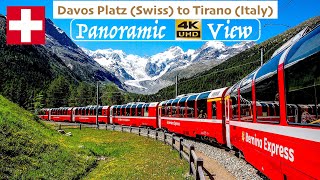 The Bernina Express  Worlds Most Beautiful Trains Panoramic 4K Video [upl. by Aer]