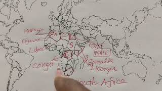 10th public exams imp map pointing Europe amp Africa ssc map pointing [upl. by Nednyl416]