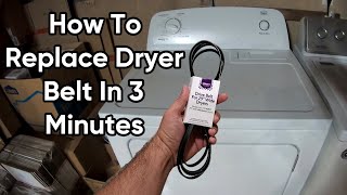 Easy Belt Replacement on Roper Whirlpool Front Load Dryer [upl. by Solomon]