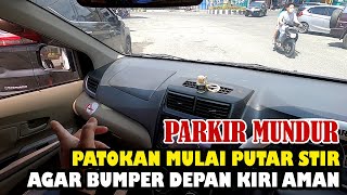 Patokan aman agar sudut bumper depan tidak membentur mobil saat parkir mundur [upl. by Ping]